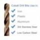 1/16 inch to 1/2 inch, HSS Cobalt Twist Drill Bits, Pack of 10, Please Choose the Size you Want.