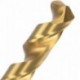 DRILLFORCE 1/16 inch to 1/2 inch, HSS 4241 Titanium Coated Twist Drill Bits, Pack of 10