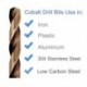 DRILLFORCE 15pcs Cobalt Drill Bits For Metal Wood Working M35 HSS Co Steel Straight Shank 1.5-10mm Twist Drill Bit Power Tools Drillforce